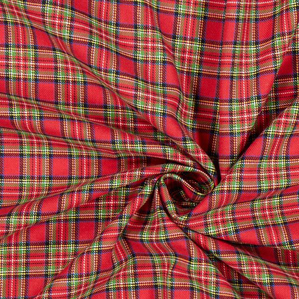 Katoenflanel Schotse ruit Glenside – chili,  image number 2