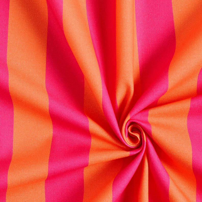 Decostof Half panama Blokstrepen – intens roze/oranje,  image number 3