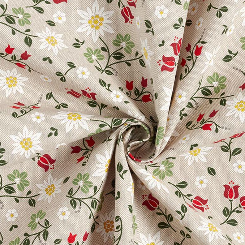 Decostof Half panama edelweiss – natuur,  image number 3