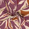 Viscosejersey abstracte golven – aubergine/licht oudroze,  thumbnail number 3