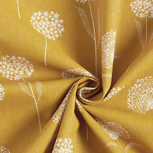Decostof Half panama Paardenbloemen – natuur/currygeel, image number 4