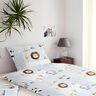 Decostof Katoenkeper Baby jungledieren Digitaal printen – wit/lichtblauw,  thumbnail number 6