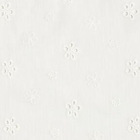 Los borduursel Bloemen met gekartelde randen – wit, 