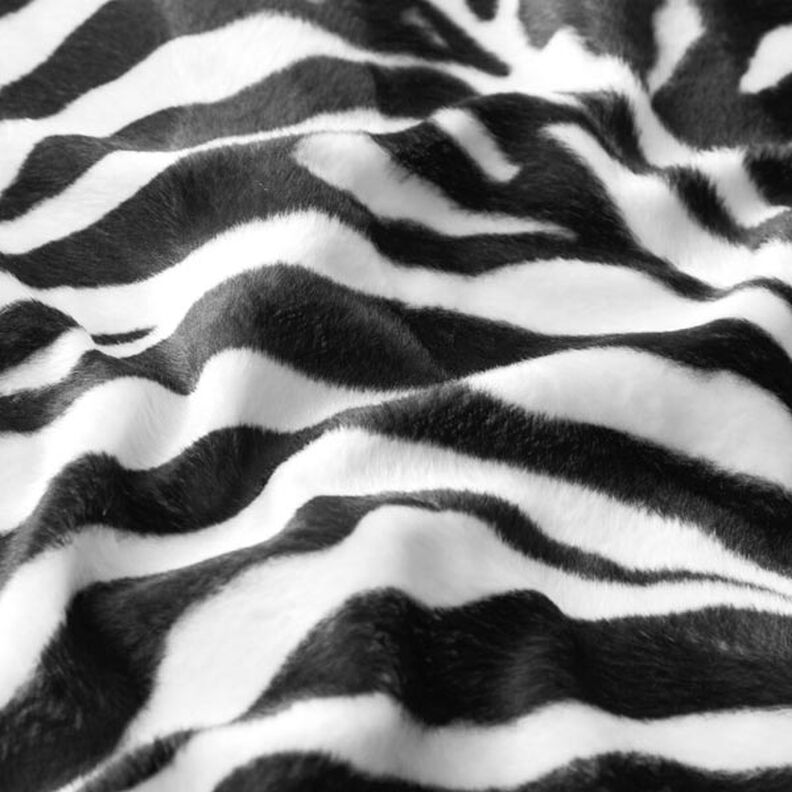 Kunstvacht zebra – zwart/wit,  image number 2