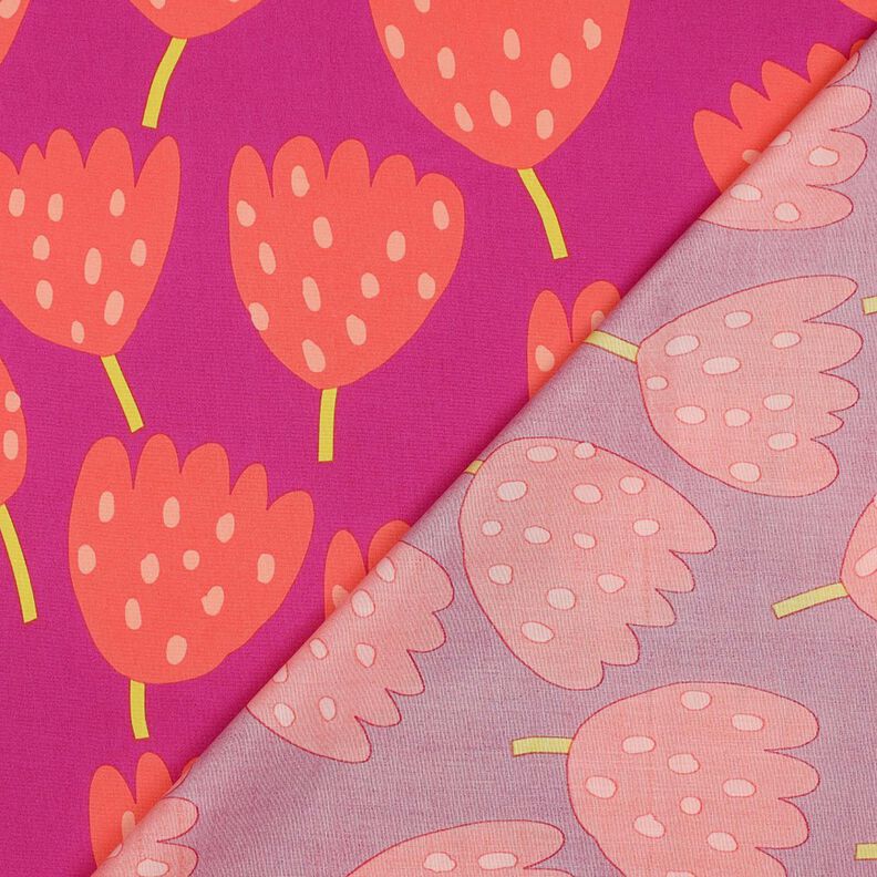 Katoenpopeline Tulips | Nerida Hansen – purper/koraal,  image number 4