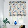 Decostof Half panama abstracte plant – blauw/koper,  thumbnail number 6