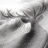 Panel Gobelin Herten – grijs,  thumbnail number 2