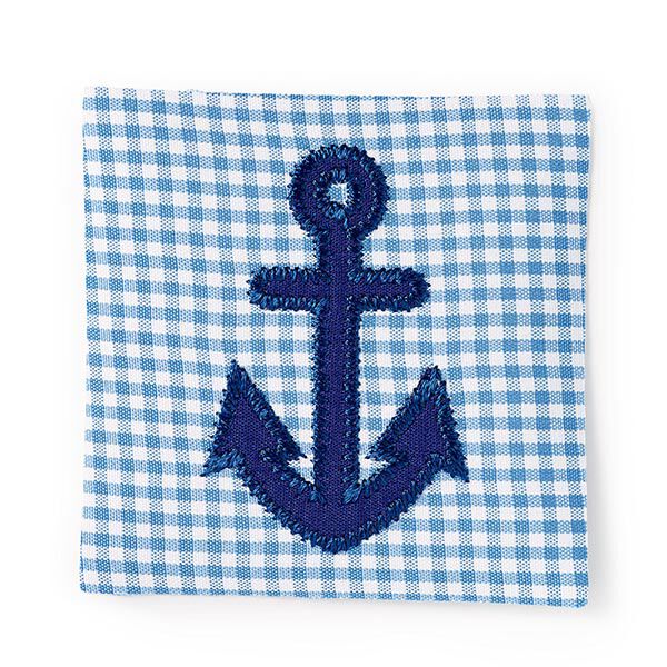 Applicatie Anker [ 6,3 x 6,3 cm ] | Prym – lichtblauw/marineblauw,  image number 1