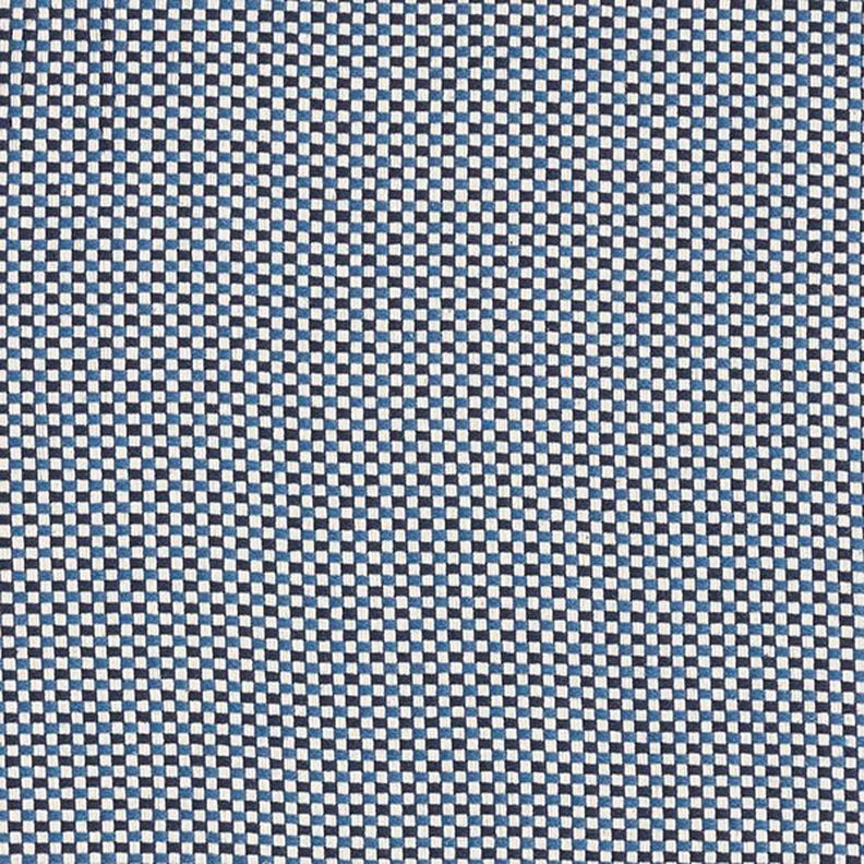 Decostof Jacquard Structuur effen – blauw,  image number 1