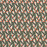 Crêpe chiffon bladpatroon – zwart/riet,  thumbnail number 1