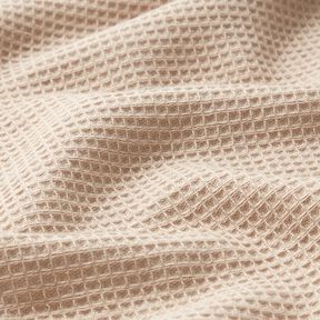 Badstof/Wafelpiqué Effen – licht taupe, 