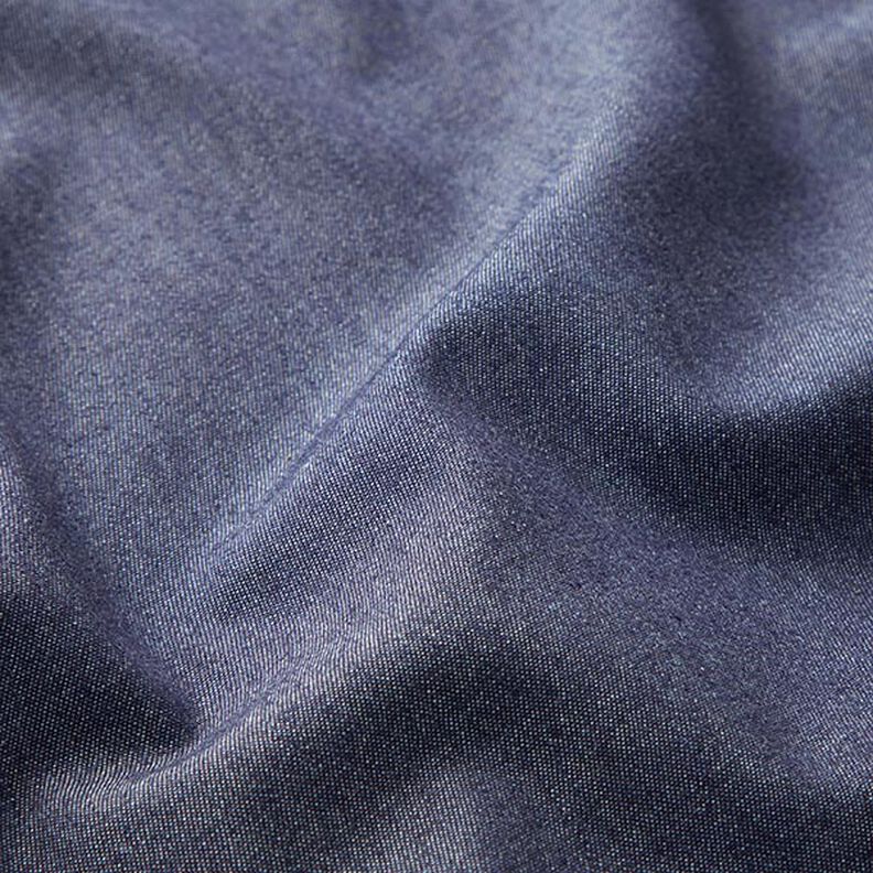 Katoen chambray jeanslook – nachtblauw,  image number 2