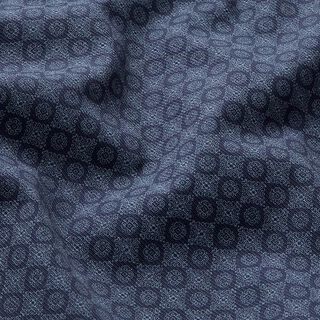 Voeringstof cirkels – marineblauw, 