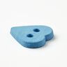 Hartknoop [Ø 15 mm] – stralend blauw,  thumbnail number 2