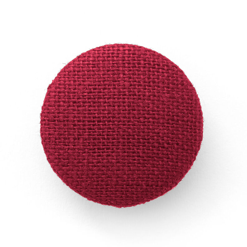 Beklede knoop, linnen medium – bordeauxrood,  image number 1