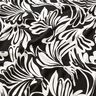 Viscosejersey Abstracte bloemen – zwart/ivoor,  thumbnail number 2