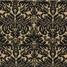 Jacquard jersey ornamenten – goud metallic/zwart,  thumbnail number 1