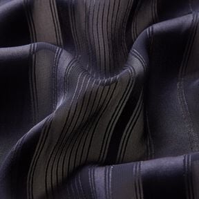 Chiffon Satijnen strepen met Glitter – marineblauw, 