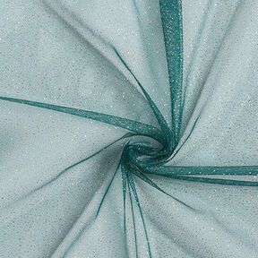 Glittertule royal – petroleum/goud, 