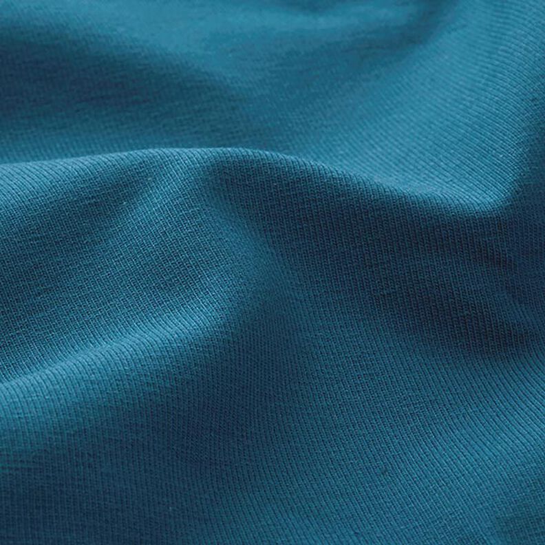 Katoenjersey medium effen – petroleum,  image number 4