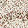 Mousseline Doorgestikte stof romantische bloemen – ecru/licht bessen,  thumbnail number 4