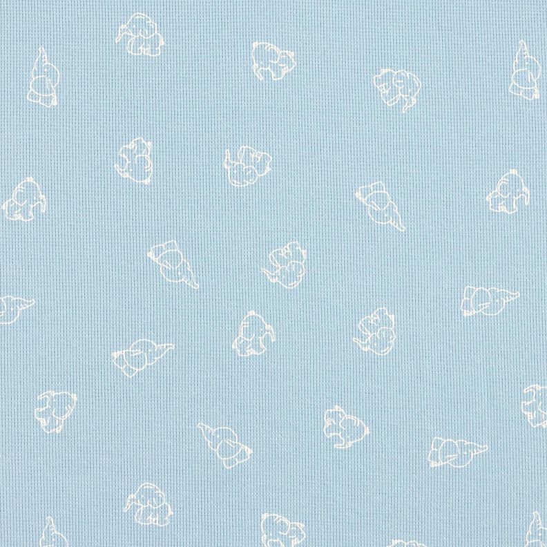 Wafel jersey Babyolifanten – zilverblauw, image number 1