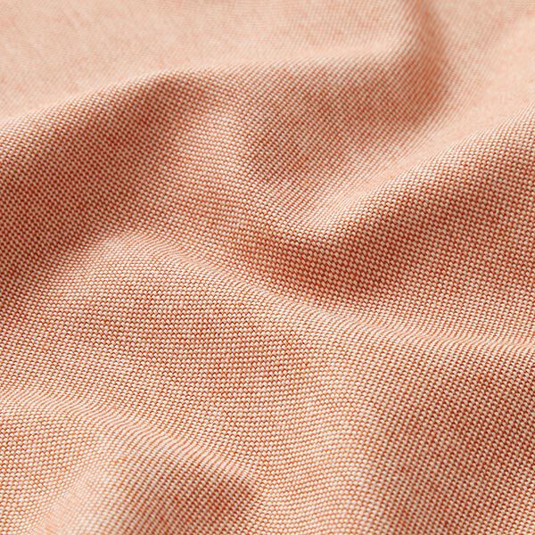 Decostof half panama Chambray gerecycled – terracotta/natuur,  image number 2