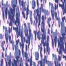 Viscosejersey Penseelstreken – wit/blauwlila,  thumbnail number 1
