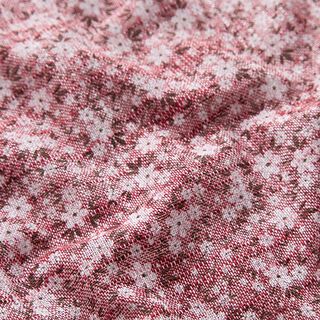 Katoen-linnen-mix losse bloemen – rood, 