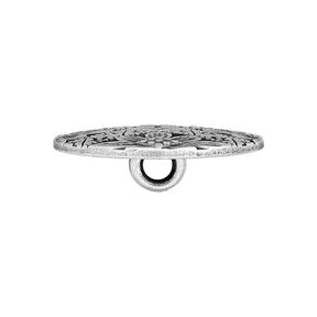 Metalen knoop klederdrachten 1 – zilver metalen, 
