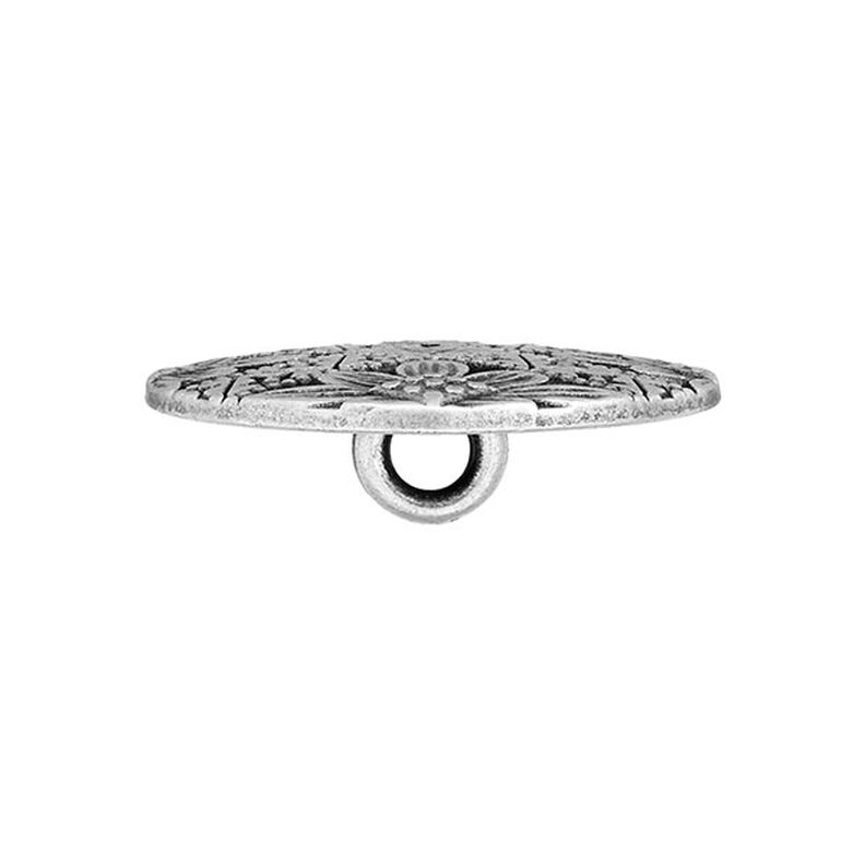 Metalen knoop klederdrachten 1 – zilver metalen,  image number 2
