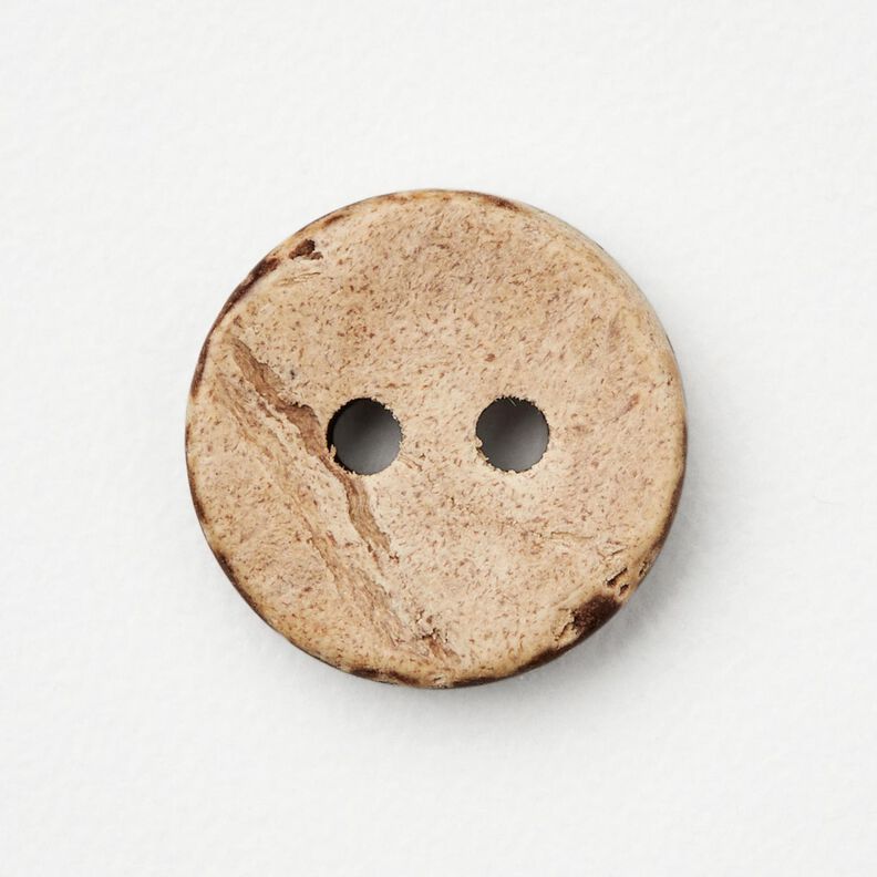 Kokosnootknoop [Ø 13 mm] – beige/donkerbruin,  image number 1
