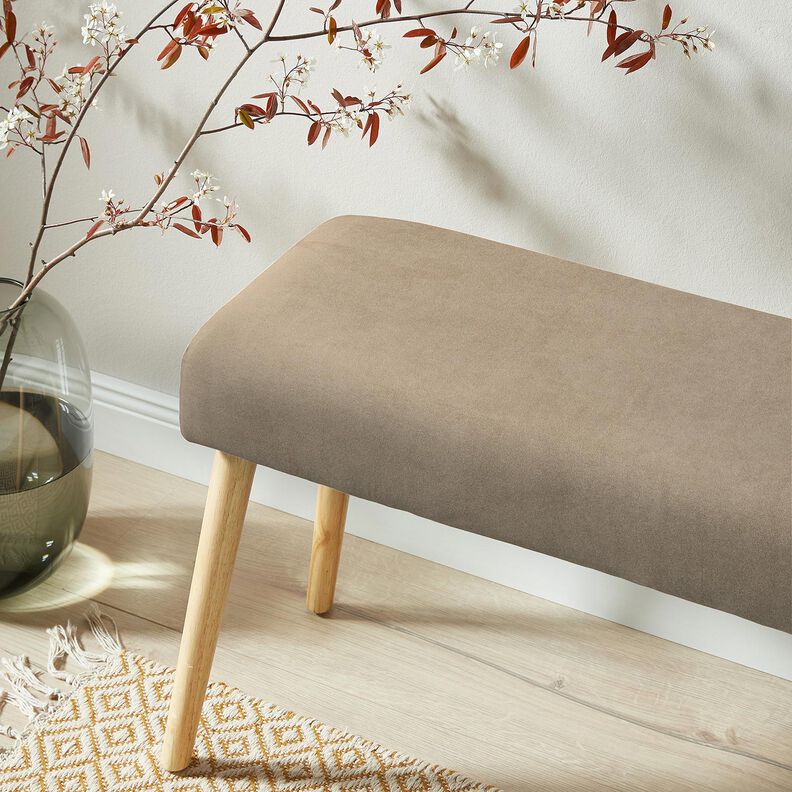 Bekledingsstof Nubuck-imitatie – taupe,  image number 8