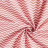 Katoenen stof Cretonne Zigzag – terracotta/wit,  thumbnail number 4