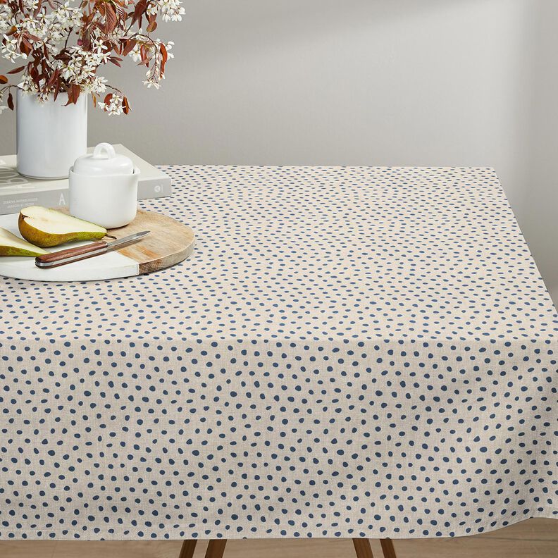 Decostof Half panama losse punten – blauw/cashew,  image number 7