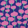 LENZING™ ECOVERO™ viscosestof Poppies | Nerida Hansen – marineblauw/pink,  thumbnail number 1