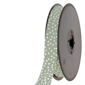 Biasband verspreide stippen [20 mm] – licht kaki, 