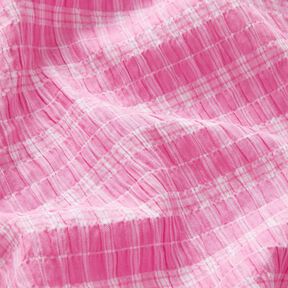 Seersucker gemengde strepen – roze/wit, 