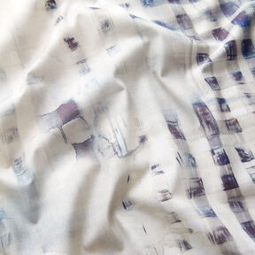 GOTS Katoenen batist Randstofruiten met kleurverloop | TCC x LOOKS by Wolfgang Joop – marineblauw, 