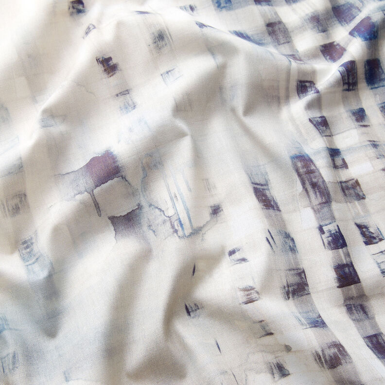 GOTS Katoenen batist Randstofruiten met kleurverloop | TCC x LOOKS by Wolfgang Joop – marineblauw,  image number 3