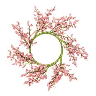 Deco bloemenkrans met bessen [Ø 9 cm/ 26 cm] – oudroze, 