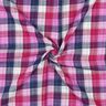 Mousseline/dubbel gehaakte stoffen Ruit Doubleface | Poppy Fabrics – lila/marineblauw,  thumbnail number 3