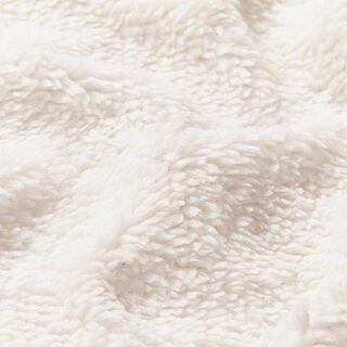 Nepbont Teddy stof – ecru, 