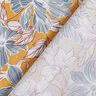 Katoenen stof Cretonne grote bloemen – mosterd/grijs,  thumbnail number 4