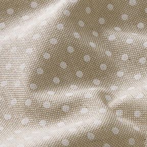 Decostof Half panama klassieke stippen – natuur/wit, 