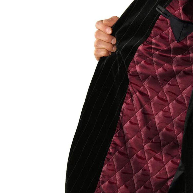 Gewatteerde voering Rhombus – bordeauxrood,  image number 8