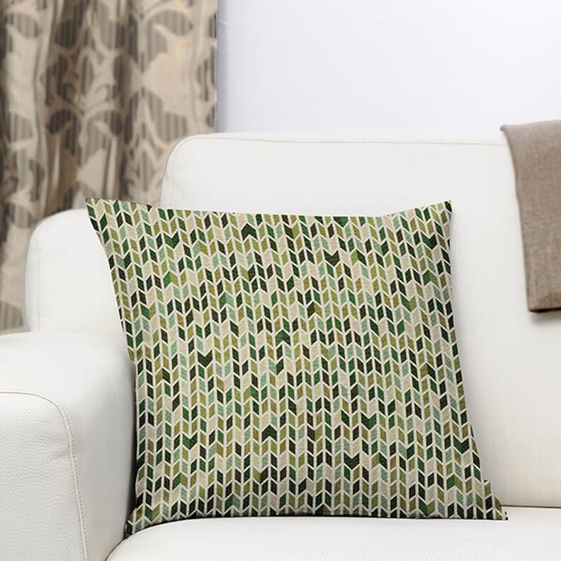 Jacquard gobelin Zigzag – groen,  image number 8