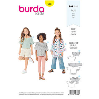 Shirt, Burda 9303 | 116 - 146, 