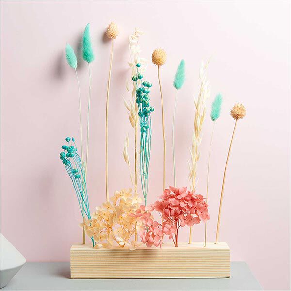 Set gedroogde bloemen [ 30 cm ] | Rico Design – turkoois,  image number 2