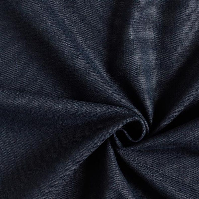 Stretch linnenstof mix – marineblauw, image number 1